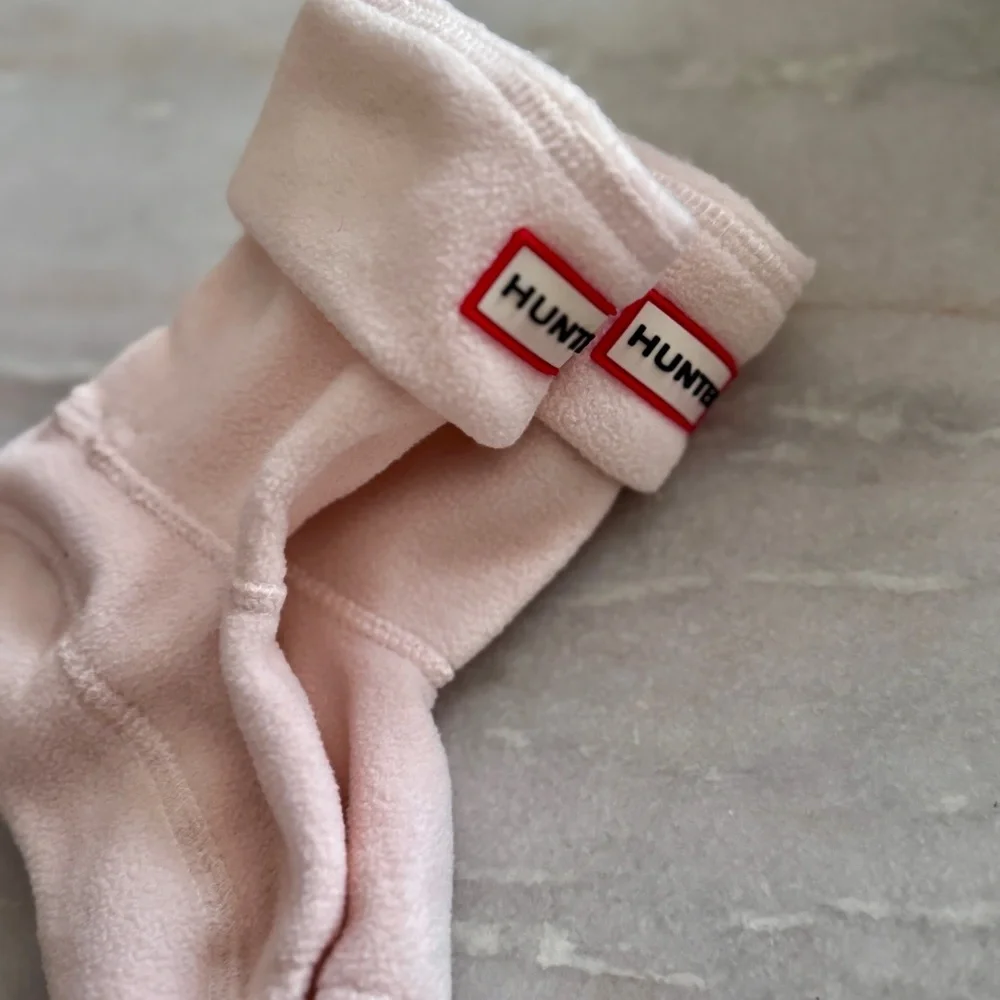 HUNTER Kids Fleece Boot Socks in Ivory - Size S Kids